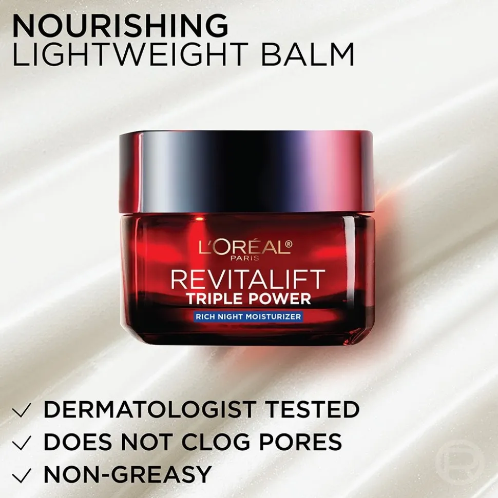 Triple Power Rich Night Moisturizer for Firming, Smoothing & Brightness