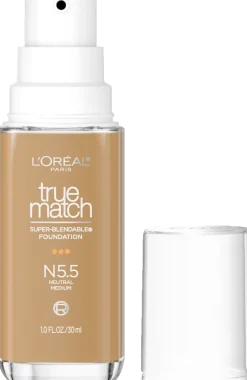 True Match Super-Blendable Skincare Infused Foundation for Buildable Medium Coverage