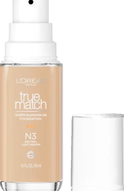 True Match Super-Blendable Skincare Infused Foundation for Buildable Medium Coverage