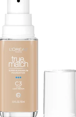 True Match Super-Blendable Skincare Infused Foundation for Buildable Medium Coverage
